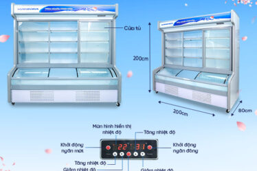 Nguyên lý hoạt động và những điều cần biết Tủ Mát Siêu Thị