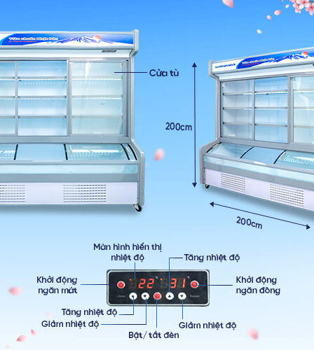 Nguyên lý hoạt động và những điều cần biết Tủ Mát Siêu Thị